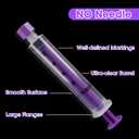 10ml Syringe with Screw Cap, 10cc Syringe for Liquid Feeding, Science Lab, Measurement, Individually Sealed Packed, 10 Pack