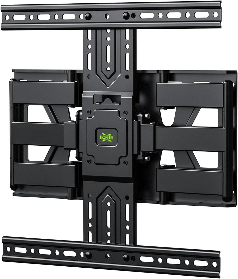 USX MOUNT Ultra Slim TV Wall Mount 37-75 Inch TVs Mount with Swivel and Tilt, Low Profile Full Motion Bracket with Articulating Dual Arms, Up to VESA 400X400 mm Max 16" Wood Studs, Holds 99lbs
