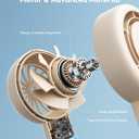 Aecooly Portable Handheld Turbo Fan [24H Max Cooling Time], 5 Speeds USB Rechargeable Mini Personal Battery Operated Small Pocket Cooling Fan GIfts for Women, Travel, Home, Office, Beach, Lash -Beige