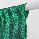 WUBODTI Christmas Green Valances for Windows 1 PC, Triangle Boho Glitter Sequin Tassels Beaded Kitchen Window Valances Holiday Decor Swag Curtain for Living Room Bathroom, W51 x L22