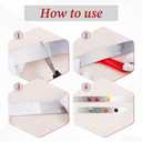 16.4ft x 1.6inch Flexible Ferrous Memo Strips, Self Adhesive Backing Metal Strip for Magnets, Strong Peel and Stick Ferrous Tape Roll for School Workshop Office Home Bulletin Bar Board