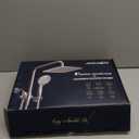 Ryamen Dual Shower Head Combo, 8'' High Pressure Rain Shower Head with Handheld Spray, 6 Settings Handheld Showerhead, 15" Height Adjustable Slide Bar, Angle Adjustable, Chrome Polished (Bright Silver)