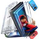 LISEN for Nintendo Switch 2017 Screen Protector [2025 Upgrade] (ANTI-GLARE & Auto Dust-Elimination) Screen Protector Switch Tempered Glass [Longest Durable] Full Coverage, 2 Pack