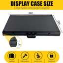 34" x 22" Card Display Case,Black Aluminum Lockable Trading Card Case with Handle,Trade Show Display Case for Sports Card/TCG/Jewelry Collection Black