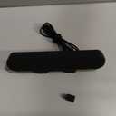 Computer Speakers for Desktop Pc, Monitor Speakers for Laptop,Pc Speakers with Loud Sound,Volume Control Easily Clamps to Monitors(USB-C to USB Adapter Included) (Black)