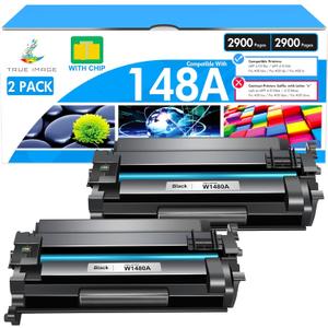 148A Toner Cartridge Black W1480A 4001n 4101fdw Compatible Replacement for HP148A 148X 148 W1480A W1480X for HP LaserJet Pro 4001n 4101fdw 4001dw 4001dn 4101fdn Printer Ink (with Chip) (2 Pack)