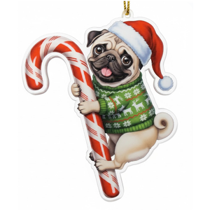Bernedoodle Christmas Ornament 2d Flat Flat Acrylic Ornament