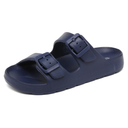 INMINPIN Boys Girls Double Buckle Slide Sandals Comfort Beach Pool Shower Slippers Adjustable Indoor Outdoor Little Kid/Big Kid Size 13