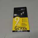 NEW'C Pack of 3 Anti-Spy Tempered Glass Screen Protector for iPhone 12 Pro Max (6.7 Inches) - Effective Scratch-Resistant - Bubble-Free - Ultra Resistant - 9H Hardness Glass, Transparent/Green