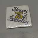 75th Birthday Decorations for Men and Women Gold Party Decorations