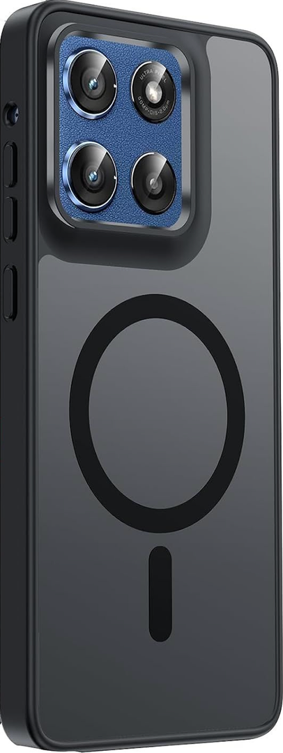 LeYi for Moto G-Stylus-2025/2026 Case MagSafe Fit Matte Translucent, Black | Motorola G Stylus 2025 Case