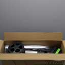 Garden Hose Reel Cart, Holds 75-150 Feet of 5/8-Inch Hose, Portable Hose Reel Cart With Wheels,Adjustable Handrail, Quick Hose Connector (Original, Silver)