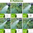 Heavy Duty Watering Wand, 22-Inch Long Metal Garden Hose Wand with Adjustable Rotating Head, Hose Nozzle Sprayer with Thumb Control, Perfect for Hanging Baskets,Shrubs and Plants