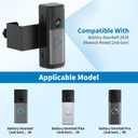 Anti-Theft Ring Doorbell Mount for 2026 Newest Ring Battery/Other Doorbell/Plus/Pro (2nd Gen), No-Drill Camera Doorbell Kits, Non-Blocking Motion Sensor, Accessories for Apartment & Rental, Black