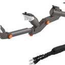 VR Gunstock for Meta Quest 2 Quest 3 Quest 3S Quest Pro  Adjustable FPS Gaming Controller Accessories with Quick Magnetic Attachment Cheek Pad for Immersive VR Gameplay (Gunmetal Gray)