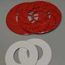 Disc Brake Rotor Cover, Aluminum Decorative Brake Rotor Trim 26cm Red Racing Style Heat Dissipation Design Fits Cars With 14 Inch Or Larger Wheels 4 Or 5 Bolt Pattern Enhances Wheel Appearance