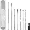10Pcs Ear Wax Removal Tool for Wax Removal, Earwax Cleaning Tool for Ear Cleaning, Includes Cotton Swabs, Candle Drip Protector, Storage Box