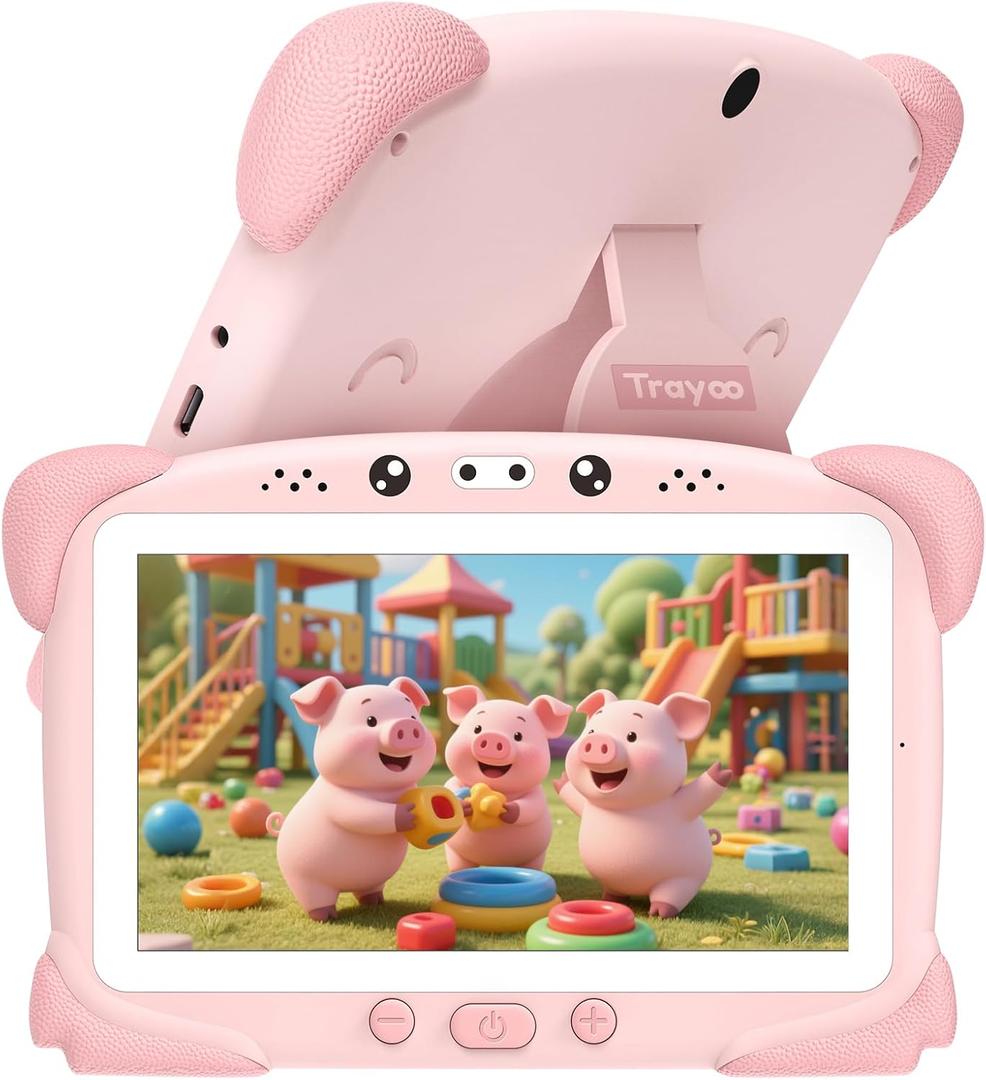 Kids Tablet 7 inch Toddler Children Learning Tablet with WiFi, Parental Control, Education Learning Apps, Yutube, Tablets for Toddlers Ages 3 to 14 (Pink)