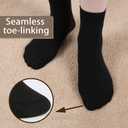 FGZ Women Thin Cotton Socks Soft Cozy Socks Cute Ankle Crew Socks 5 Pairs (Black), Size: 5-9 