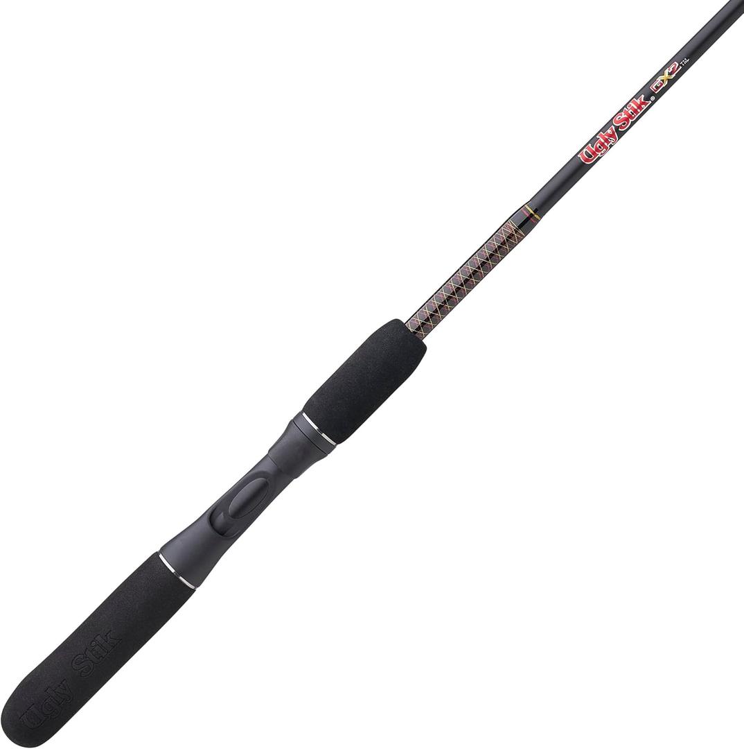 Ugly Stik 5'6" GX2 Casting Rod, 1 Piece Fishing Rod, 8-20 lb Line Rating, Medium Rod Power, 1/4-5/8 oz Lure Rating