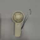 FINEDAYS Handheld Fan,Personal Rechargeable Hand Fan Portable Small Fan with 3 Speeds USB Rechargeable Hand Fan summer electric mini electric fan (White2)