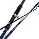 Fiblink Surf Fishing Rod Carbon Surf Spinning Rod Portable Travel Saltwater Beach Blue Surf Rod with SuperPolymer Handle 8'6"/10'/12'/15'