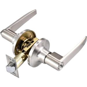 Door Handle with Entry Lever [Three Key Lock] for Office or Front Door with Finish, Classic Series
