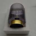 Battery Operated Table Lamp with Timer, LED Bulb, Grey (Gray)