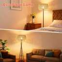 Hanging Pendant Lamp Shade(12.6"6.7"),Boho Rattan Lampshade,Hand-woven Wicker Light Shade for Floor Lamps,Table Lamps,Wall Sconces
