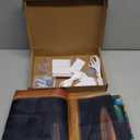 7 x 16 ft Christmas Garage Door Cover Banner Christmas Garage Door Decorations African American Large Holiday Decorations Banner for Xmas Winter party(Santas Workshop)