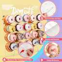 20 Peg Donut Display Stand Acrylic Reusable Donut Holder Board 17.7 x 15 Inch Doughnut Board for Dessert Table Doughnut Birthday Party Decorations for Grow up Party Wedding Bridal Shower
