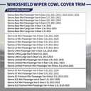 Magimaker 2Pcs Windshield Wiper Cowl Cover Trim 53866-08020 53867-08020 Compatible with Toyota Sienna 2011 2012 2013 2014 2015 2016 2017 2018 2019 2020 Wiper Cowl Trim Panel Fender