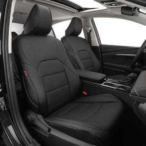 EKR Camry Seat Covers for Toyota Camry SE,LE 2025 2026 Waterproof Leather Car Seat Cover Full Set for Trucks SUV-Faux Leather (Black)
