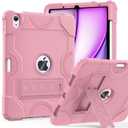 Cantis Case for iPad Air 11-inch (M3) 2025/ (M2) 2024, iPad Air 5th/4th Generation (2022/2020) 10.9 Inch, Heavy Duty Shockproof Rugged Protective for i Pad Air 11'', Rose Gold