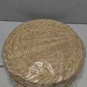 UZIASS Woven Placemats Set of 6-Round, 14" Table Mats,Natural Wicker Boho placemats for Minimalist Home Decor Dining Table Kitchen