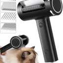 4-in-1 Cat Brush for Shedding, Undercoat Dog Grooming Rake for Deshedding Dematting, Hair Removal Comb Brush for Long & Short Haired Indoor Pets