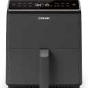 Cosori Air Fryer 6.8-Qt, 12 One-Touch Functions, Dual Heating Elements for Even Cooking, Ceramic-Coated Nonstick Basket, Dishwasher-Safe, 1750W, Family Size for 4-6, Gray