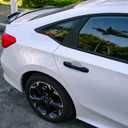 Thenice for 11th Gen Civic Door Handle Cover Snap-on No Tape Exterior Handle Protection Compatible with Honda Civic 2026 2025 2024 2023 2022 Accessories, Accord CR-V HR-V 2023-2026 -Piano Black
