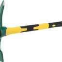 24 Inch Pick Mattock Hoe, Forged Weeding Mattock Pick Axe with Fiberglass Handle, Heavy Duty Garden Mattock Tool Adze Hoe for Gardening, Camping, Prospecting