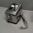 Toaster 2 Slice, Extra Wide Slot Toaster for Bagels, Bread, Waffles, 7 Shade Settings, 4 Main Functions, Removable Crumb Tray, 900 Watts Toasters, Brushed Stainless Steel