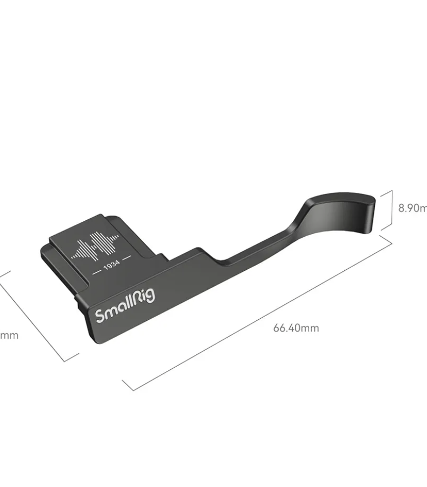 SmallRig Thumb Grip with Hot Shoe Cover for FUJIFILM X100VI / X100V (Black) - 4559
