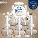 Glade PlugIns Refills Air Freshener, Scented and Essential Oils for Home and Bathroom, Sheer Vanilla Embrace, 3.35 Fl Oz, 5 Count