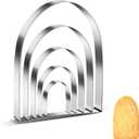 Easter Cookie Cutters Egg Biscuit for Kids DIY Lunchbox Bento Box Fruit Vegetable Sandwich Cutters for Children Boys Girls, Pack of 5