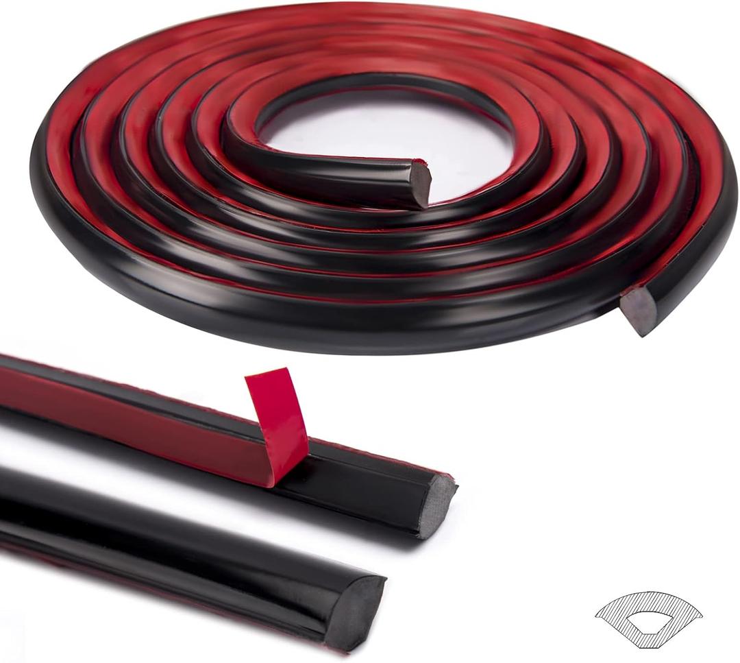 Art3d 10Ft Flexible Trim Caulk Strip, Peel and Stick Trim for Molding, Tile Edge, Ceiling, Wall Corner in Black