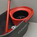 O-Cedar EasyWring Microfiber Spin Mop, Bucket Floor Cleaning System, Red, Gray, Standard