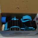 MECOLOUR Multi-Roll Heat Tape Dispenser 6 pcs Sublimation 1" + 3" Core Double Reel Cores Sublimation for Heat Transfer Tape, Semi-Automatic Tape Dispenser with Compartment Slots Set -Blue