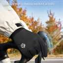 2 x Pixel Panda Winter Gloves for Men Women Warm Touchscreen Gloves for Cold Weather for Cycling, Driving, Running, Hiking, Work (Medium, BasicAnti-wear+TouchBlack)