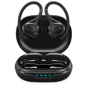 iLive IAEBTW53B Bluetooth True Wireless Earbuds with Built in Mic, IPX7 Waterproof, Charging Case, and Bluetooth 5.3 (Black)