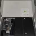 Bamboo Rotating Large Desk Organizer - Darfoo Art Supply Organizer, 13 Compartments, 1000+ Pencil Holder Capacity, Easy DIY Assembly, Spinning Desktop Organizer for Home Office Supply (Black)