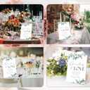 2 x Generations Of Love Sign, Greenery Wedding Ceremony Sign, Pack of 1 Wooden Tabletop Sign with Stand, Wedding Supplies, Engagement and Reception Wedding Decorations - LD34